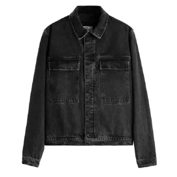Куртка джинсовая Zara Denim With Pockets, черный
