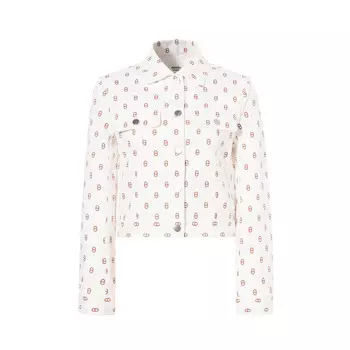 Куртка джинсовая женская Hermes, белый