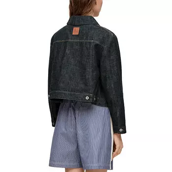 Куртка джинсовая женская Loewe с карманами, черный