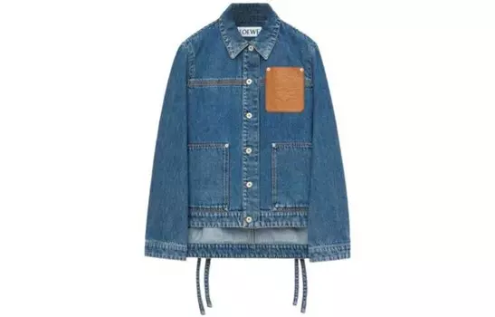 Куртка джинсовая женская Loewe удлиненная, синий
