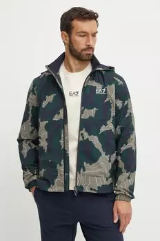 Куртка EA7 Emporio Armani, зеленый