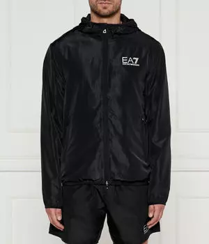 Куртка Ea7 Regular Fit на молнии, черный