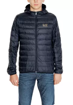 Куртка EA7 с капюшоном, синий