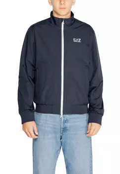 Куртка EA7 с логотипом, синий