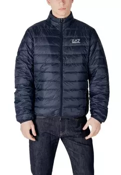Куртка EA7 с воротником стойкой, синий