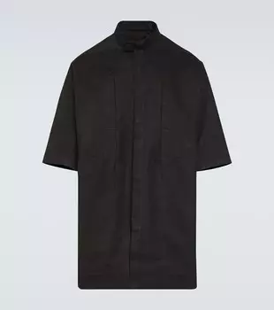 Куртка edfu magnum из хлопка Rick Owens, черный