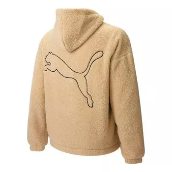 Куртка emb sherpa jacket 'beige' Puma, бежевый