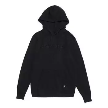 Куртка essentials pullover hoodie 'black' Converse, черный
