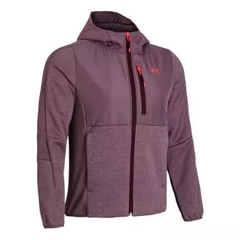 Куртка essentials swacket amp jacket 'burgundy' Under Armour, бургундия