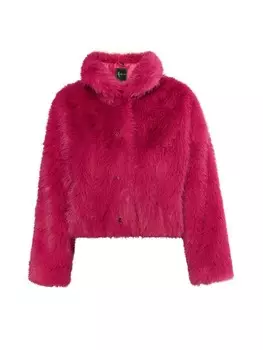 Куртка faina Faux Fur Blouson, розовый