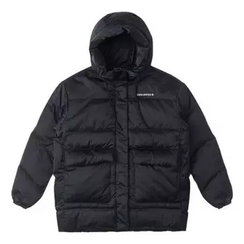 Куртка fashion mid down jacket 'black' Converse, черный