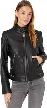 Куртка Faux Leather Buckle Racer Jacket Levi's, черный