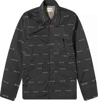 Куртка Fear of God All Over Print Nylon Field Jacket 'Black', черный