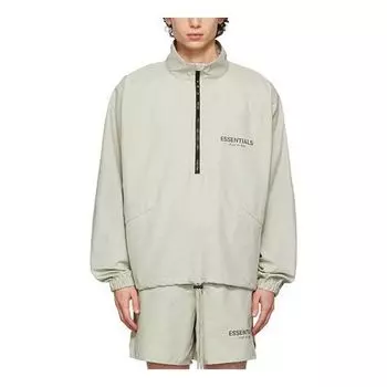 Куртка Fear of God Essentials FW21 Half-zip Track Jacket Green/Concrete