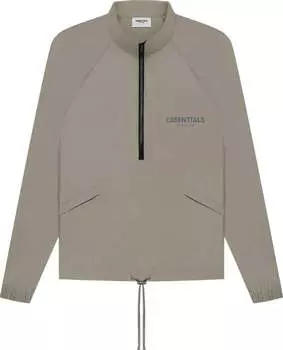 Куртка Fear of God Essentials Half-Zip Jacket 'Taupe', коричневый