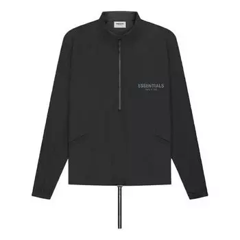 Куртка Fear of God Essentials SS21 Half Zip Track Jacket Stretch Limo, черный