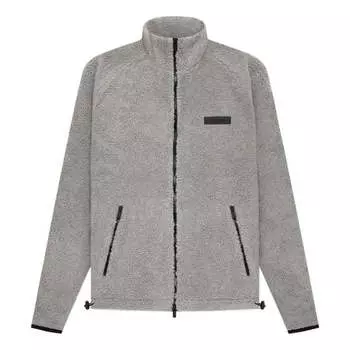 Куртка Fear of God Essentials SS22 Polar Fleece Full Zip Jacket Dark Oatmeal