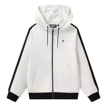 Куртка FILA Knitting Hooded Jacket White, белый