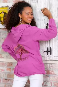 Куртка - Фиолетовый - Классический крой Chiccy