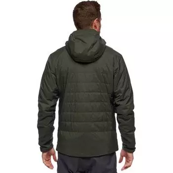 Куртка First Light Stretch с капюшоном мужская Black Diamond, цвет Cypress/Black