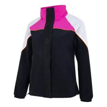 Куртка fitness training woven jacket 'black white pink' Under Armour, черный