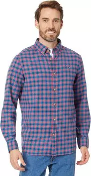 Куртка Flannel Check Whale Shirt Vineyard Vines, цвет Check Sailors Red