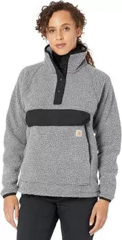 Куртка Fleece 1/4 Snap Front Jacket Carhartt, цвет Granite Heather