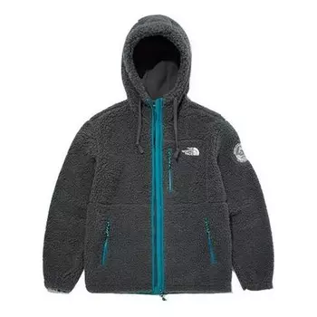 Куртка fleece hoodie jacket 'grey' The North Face, серый