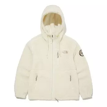 Куртка fleece hoodie jacket 'white' The North Face, белый