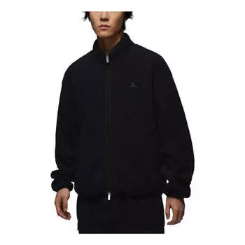 Куртка flight high-pile fleece jacket asia sizing 'black' Air Jordan, черный