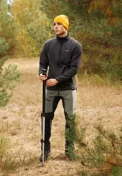 Куртка флисовая Columbia SWEATER WEATHER™ FULL ZIP, цвет Black Heather