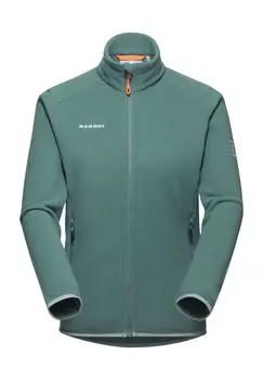Куртка флисовая Innominata Light ML, воротник стойка, карманы на молнии, женская MAMMUT, цвет Dark Jade