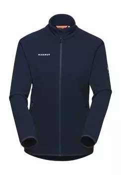 Куртка флисовая Innominata Light ML, воротник стойка, карманы на молнии, женская MAMMUT, цвет Marine
