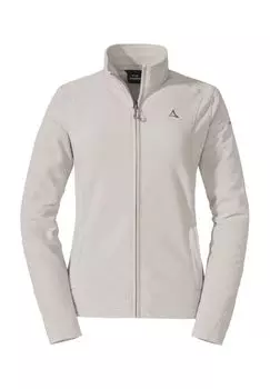 Куртка флисовая Леона, воротник стойка, карманы на молнии, женская Schoffel, цвет Whisper White