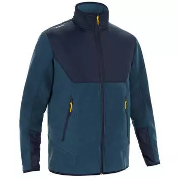 Куртка флисовая парусная мужская 500 Tribord, серо-голубая (Размер S)