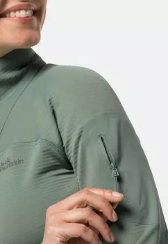 Куртка флисовая PRELIGHT Jack Wolfskin, цвет picnic green