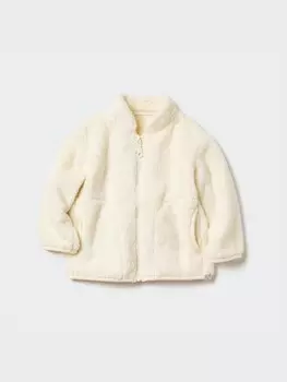 Куртка флисовая с принтом Uniqlo, белый
