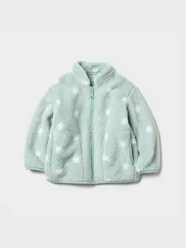 Куртка флисовая с принтом Uniqlo, зеленый