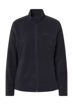 Куртка флисовая Таунус, воротник стойка, утепленная, женская Jack Wolfskin, черный