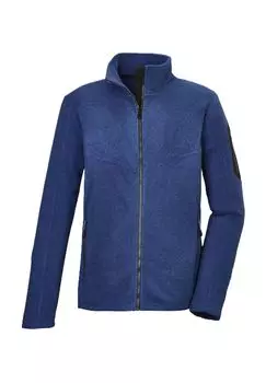 Куртка флисовая, воротник стойка, защита подбородка, мужская Killtec, цвет 00811 Dunkelblau