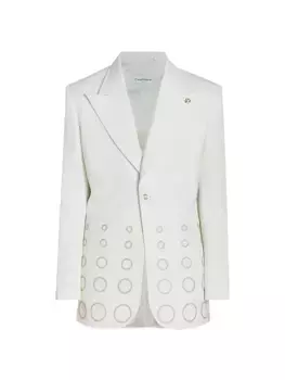 Куртка For The Peace с градиентом Casablanca, цвет off white