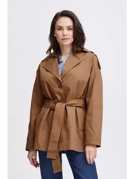 Куртка Fransa Kurzjacke FRNINA JA 2 20612877 klassischer verkrzter Trenchcoat, коричневый