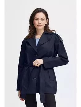 Куртка Fransa Kurzjacke FRNINA JA 2 20612877 klassischer verkrzter Trenchcoat, синий