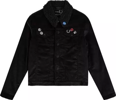Куртка Fred Perry x Raf Simons Padded Corduroy Jacket 'Black', черный