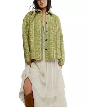 Куртка Free People Alexie Jacket, оливковый