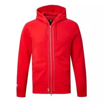 Куртка full zip hoodie 'red' Converse, красный