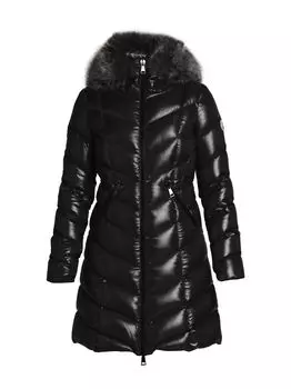 Куртка Fulmarre с отделкой из искусственного меха Moncler, черный