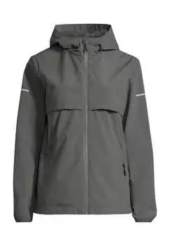 Куртка функциональная для бега "баша" с капюшоном и карманами на молнии Alex, цвет urban chic