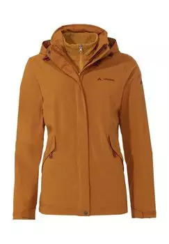 Куртка функциональная Trek-Hike Розмур, 3-в-1, дышащая, женская VAUDE, цвет Silt Brown