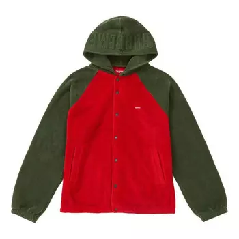 Куртка fw18 polartec hooded raglan coat 'red' Supreme, красный